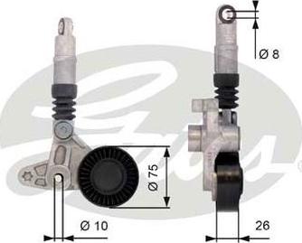 GATES 39099 - Tendicinghia, Cinghia Poly-V www.autoricambi360.it