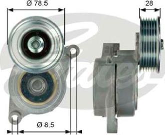 GATES 39103 - Tendicinghia, Cinghia Poly-V www.autoricambi360.it