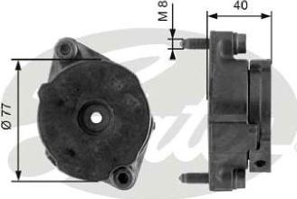 GATES 38345 - Tendicinghia, Cinghia Poly-V www.autoricambi360.it