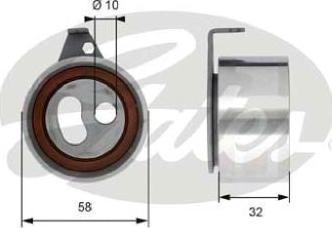 Gates T41313 - Rullo tenditore, Cinghia dentata www.autoricambi360.it