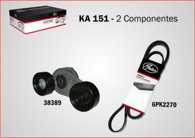 Gates KA151 - Kit Cinghie Poly-V www.autoricambi360.it