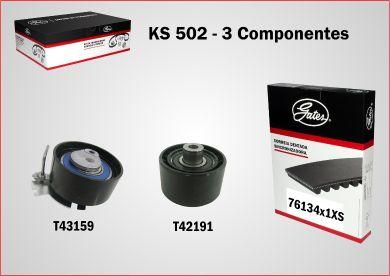 GATES KS502 - Kit cinghie dentate www.autoricambi360.it