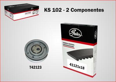 Gates KS102 - Kit cinghie dentate www.autoricambi360.it