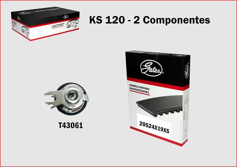 Gates KS120 - Kit cinghie dentate www.autoricambi360.it