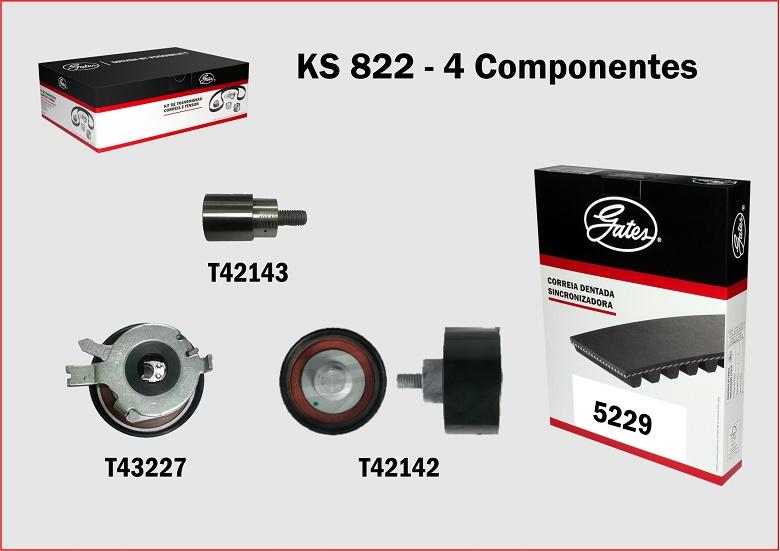 GATES KS822 - Kit cinghie dentate www.autoricambi360.it