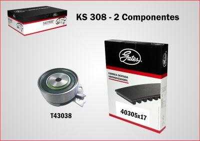 Gates KS308 - Kit cinghie dentate www.autoricambi360.it