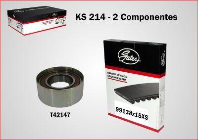 GATES KS214 - Kit cinghie dentate www.autoricambi360.it