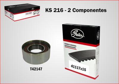 GATES KS216 - Kit cinghie dentate www.autoricambi360.it