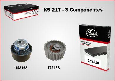 GATES KS217 - Kit cinghie dentate www.autoricambi360.it