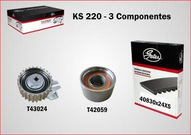 GATES KS220 - Kit cinghie dentate www.autoricambi360.it