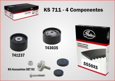 Gates KS711 - Kit cinghie dentate www.autoricambi360.it