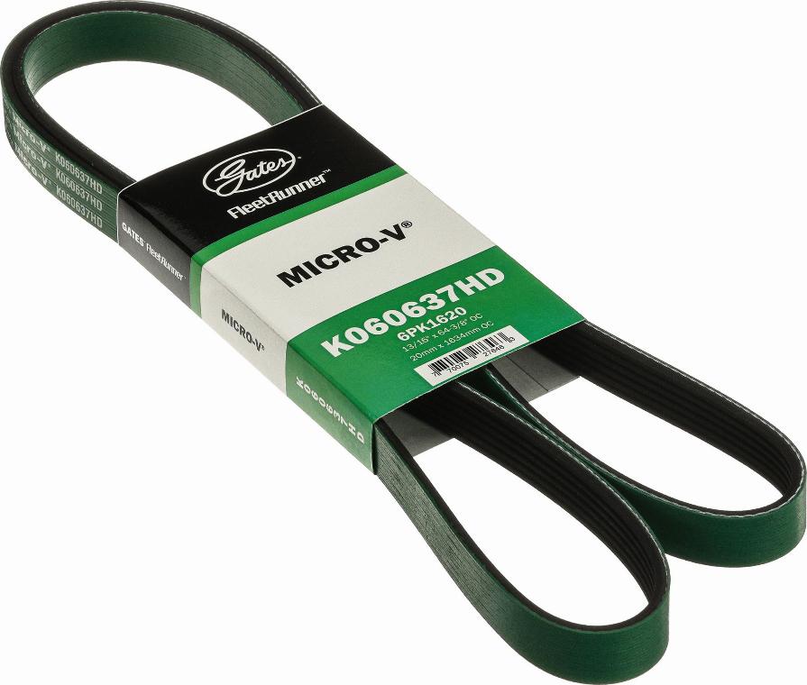 GATES K060637HD - Cinghia Poly-V www.autoricambi360.it