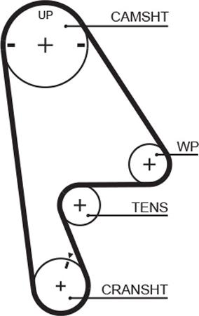 GATES T223 - Cinghia dentata www.autoricambi360.it