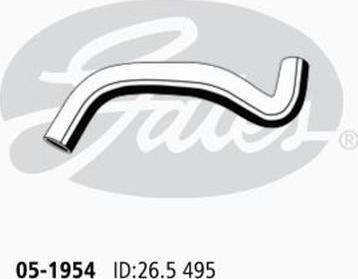 GATES 05-1954 - Flessibile radiatore www.autoricambi360.it