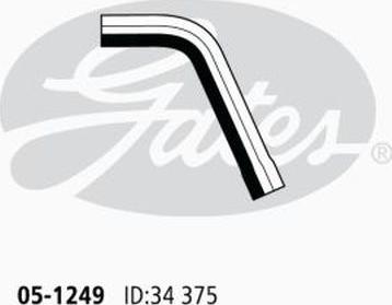 GATES 05-1249 - Flessibile radiatore www.autoricambi360.it
