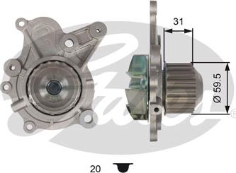 GATES GWP-0064 - Pompa acqua www.autoricambi360.it