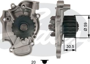 GATES GWP-0363 - Pompa acqua www.autoricambi360.it