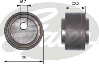 GATES T41278 - Rullo tenditore, Cinghia dentata www.autoricambi360.it