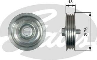 GATES T39183 - Galoppino / Guidacinghia, Cinghia Poly-V www.autoricambi360.it