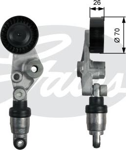GATES T39213 - Galoppino / Guidacinghia, Cinghia Poly-V www.autoricambi360.it