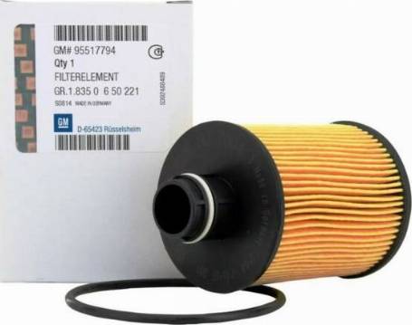 GM 95517794 - Filtro olio www.autoricambi360.it