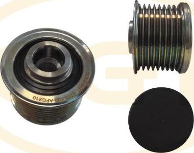 GGT ARL210 - Puleggia cinghia, Alternatore www.autoricambi360.it