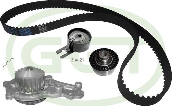 GGT KPA20015 - Pompa acqua + Kit cinghie dentate www.autoricambi360.it