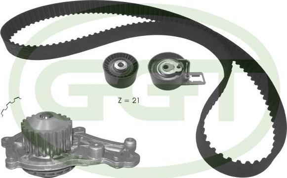 GGT KPA20160 - Pompa acqua + Kit cinghie dentate www.autoricambi360.it