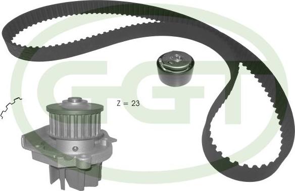 GGT KPA20161 - Pompa acqua + Kit cinghie dentate www.autoricambi360.it