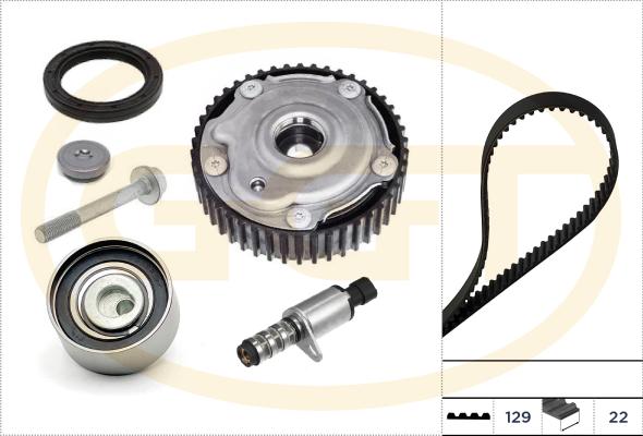 GGT KSPA141V - Kit cinghie dentate www.autoricambi360.it