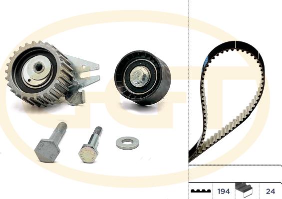 GGT KSPA109 - Kit cinghie dentate www.autoricambi360.it