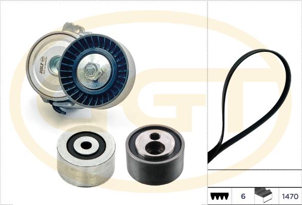 GGT KSPA312A - Kit Cinghie Poly-V www.autoricambi360.it