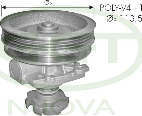 GGT PA10963 - Pompa acqua www.autoricambi360.it