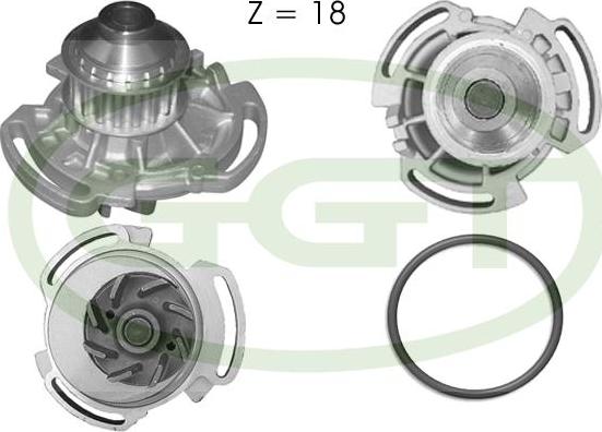 GGT PA10593 - Pompa acqua www.autoricambi360.it