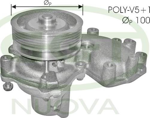 GGT PA10557 - Pompa acqua www.autoricambi360.it