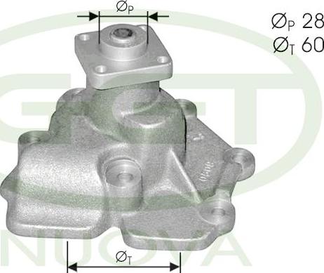GGT PA10506 - Pompa acqua www.autoricambi360.it
