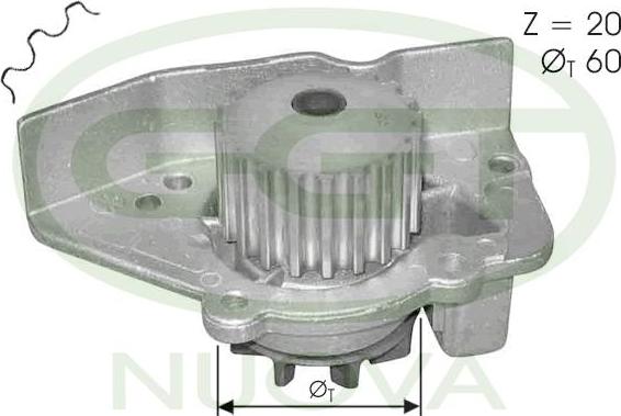 GGT PA10589 - Pompa acqua www.autoricambi360.it
