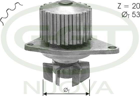 GGT PA10532 - Pompa acqua www.autoricambi360.it