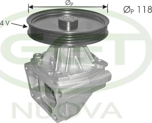 GGT PA10525 - Pompa acqua www.autoricambi360.it