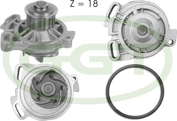 GGT PA10600 - Pompa acqua www.autoricambi360.it