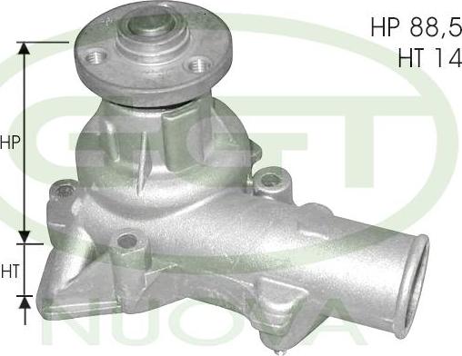 GGT PA10010 - Pompa acqua www.autoricambi360.it