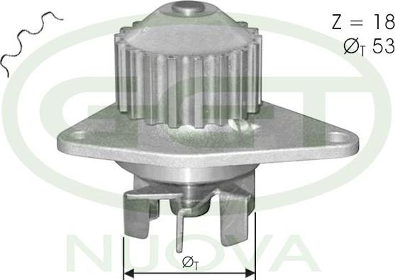 GGT PA10017 - Pompa acqua www.autoricambi360.it