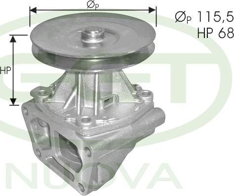 GGT PA10021 - Pompa acqua www.autoricambi360.it
