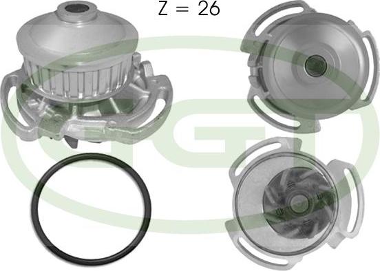 GGT PA10141 - Pompa acqua www.autoricambi360.it