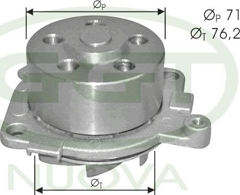 GGT PA10749 - Pompa acqua www.autoricambi360.it