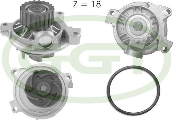 GGT PA10738 - Pompa acqua www.autoricambi360.it