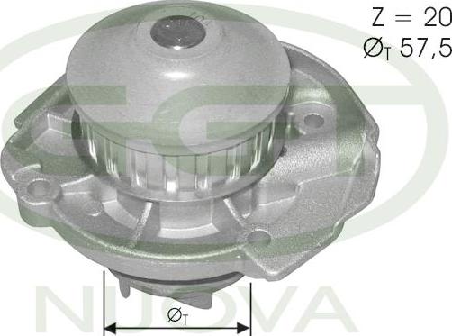 GGT PA10771 - Pompa acqua www.autoricambi360.it