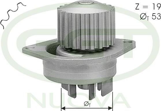 GGT PA11033 - Pompa acqua www.autoricambi360.it