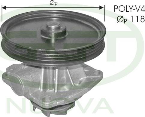GGT PA11106 - Pompa acqua www.autoricambi360.it