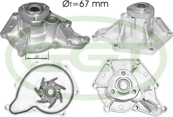 GGT PA12538 - Pompa acqua www.autoricambi360.it